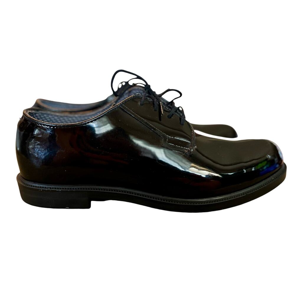 NWOT Bates men’s high gloss patent leather Oxford dress shoes in size 9.5